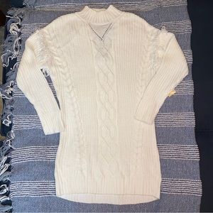 White XS American Rag Sweater Dress